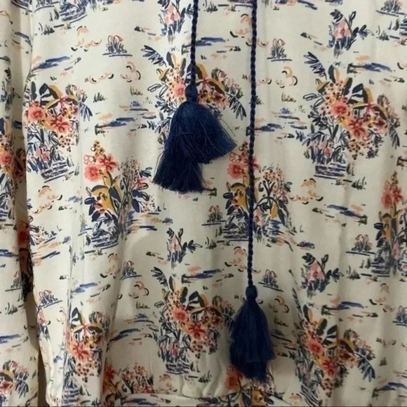 Bobeau Brandy Water Lily French Terry Hoodie Medium - Picture 5 of 7